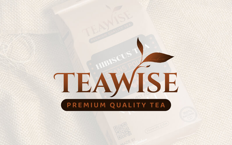 Tea Company Logo Design – TeaWise Logo Template