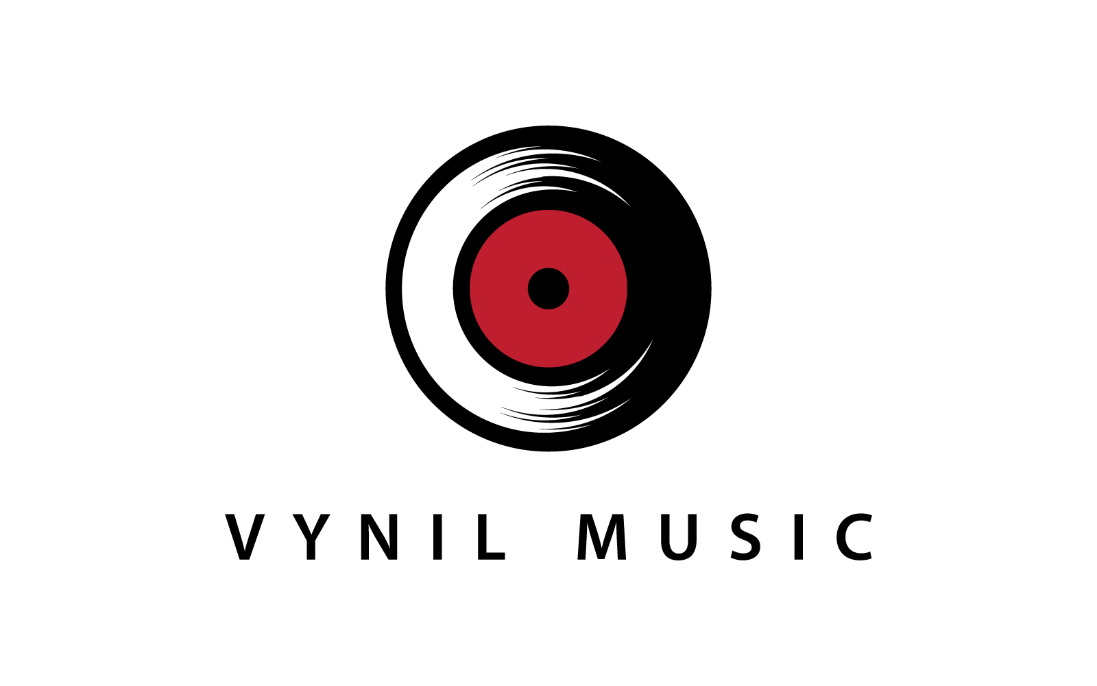 Vinyl music icon vector design Logo Template
