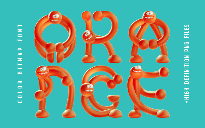 Orange Humans - Color Font