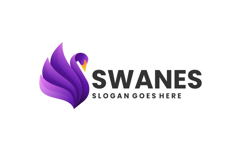 Swan Gradient Logo Style Vol.3 Logo Template
