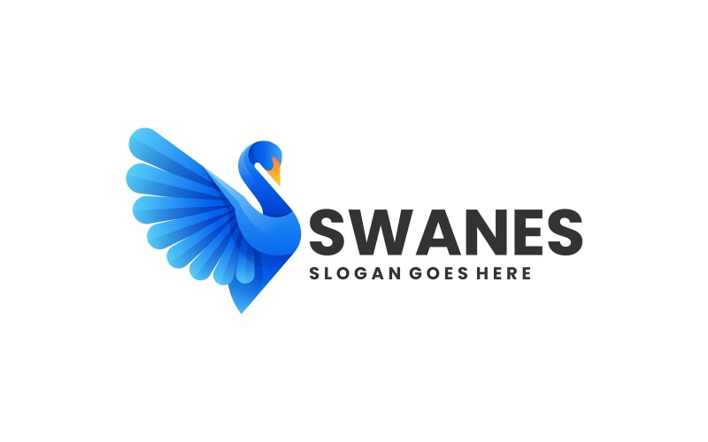 Swan Gradient Logo Style Vol.4 Logo Template