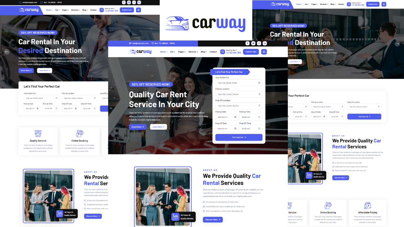 Carway - Car Rental HTML5 Template