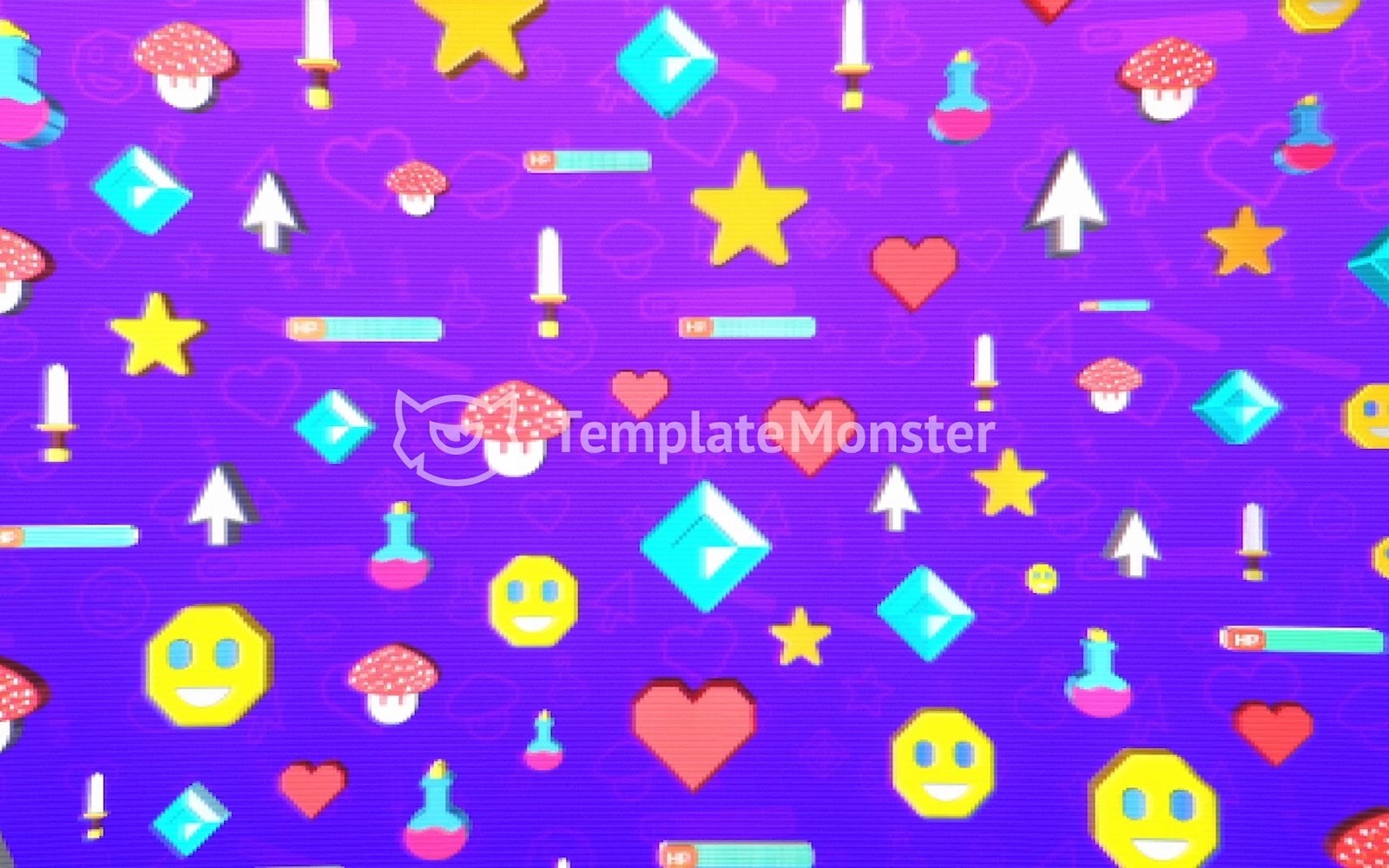 Kit Graphique #271357 Bit Arcade Divers Modles Web - Logo template Preview