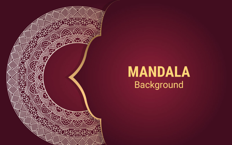 Luxury Mandala Vector Background Vector Graphic