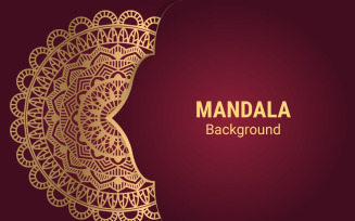 Mandala Islamic Style Luxury Arabesque Pattern Background