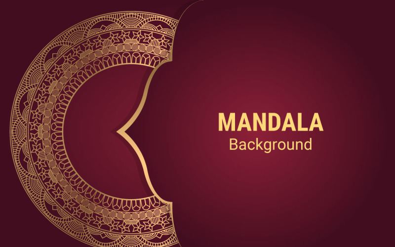 Mandala Islamic Style Luxury Arabesque Pattern. Background
