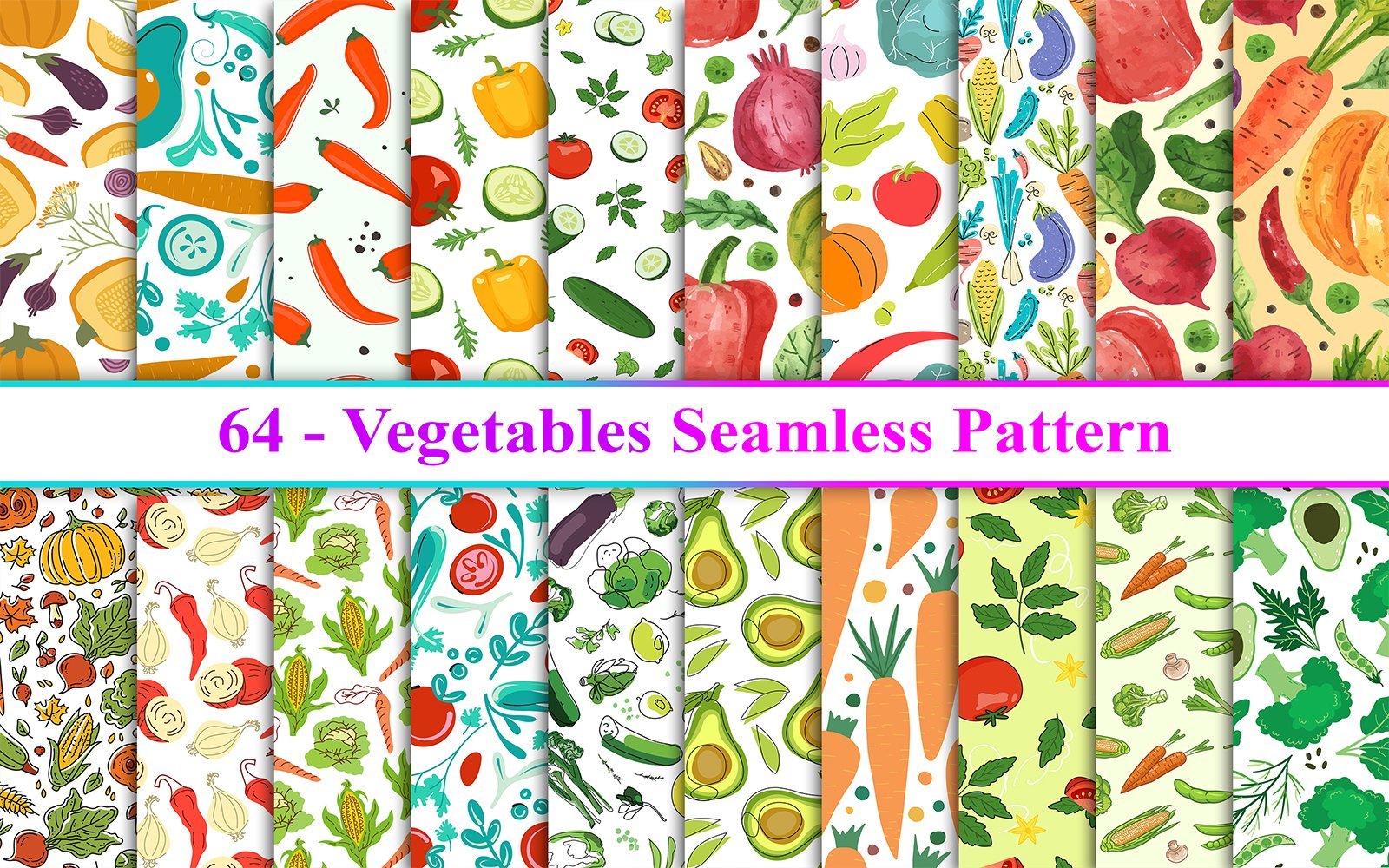 Kit Graphique #271428 Vegetables Seamless Divers Modles Web - Logo template Preview