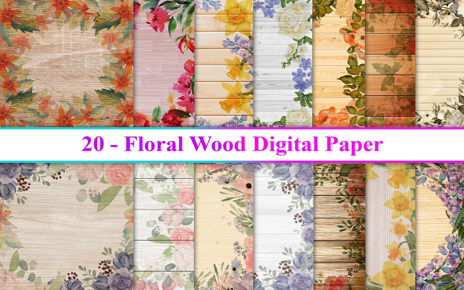 Kit Graphique #271432 Floral Wood Divers Modles Web - Logo template Preview