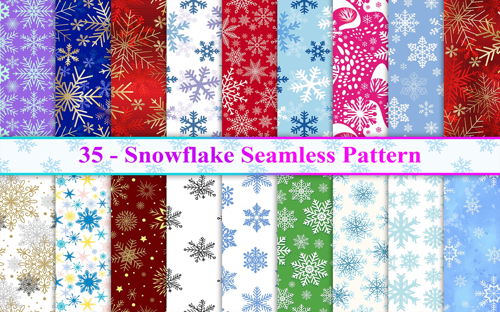 Kit Graphique #271483 Neigeflake Seamless Divers Modles Web - Logo template Preview