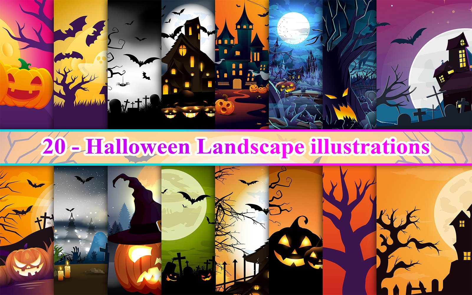 Kit Graphique #271484 Halloween Landscape Divers Modles Web - Logo template Preview