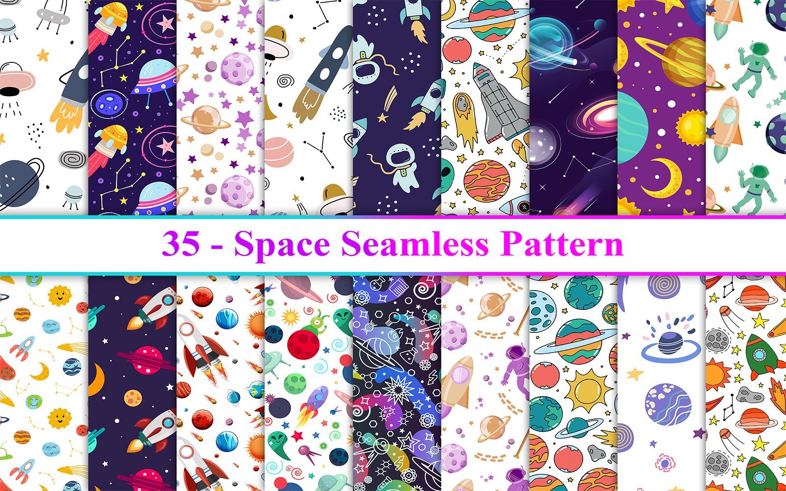 Kit Graphique #271487 Space Seamless Divers Modles Web - Logo template Preview