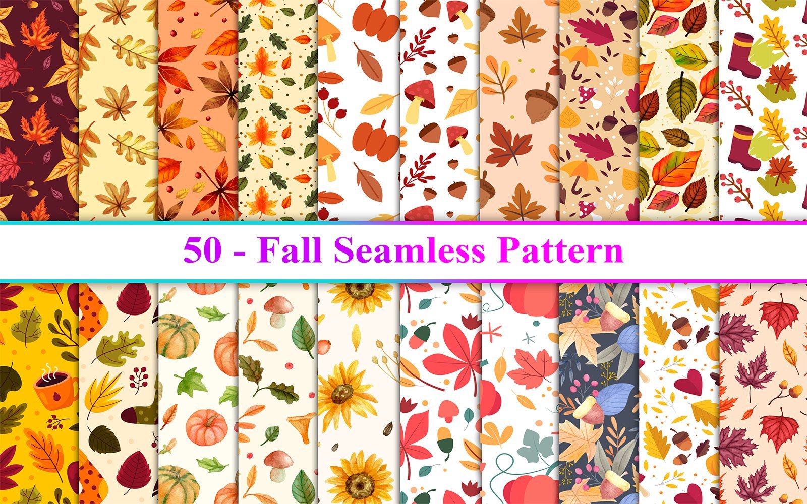 Kit Graphique #271494 Fall Seamless Divers Modles Web - Logo template Preview