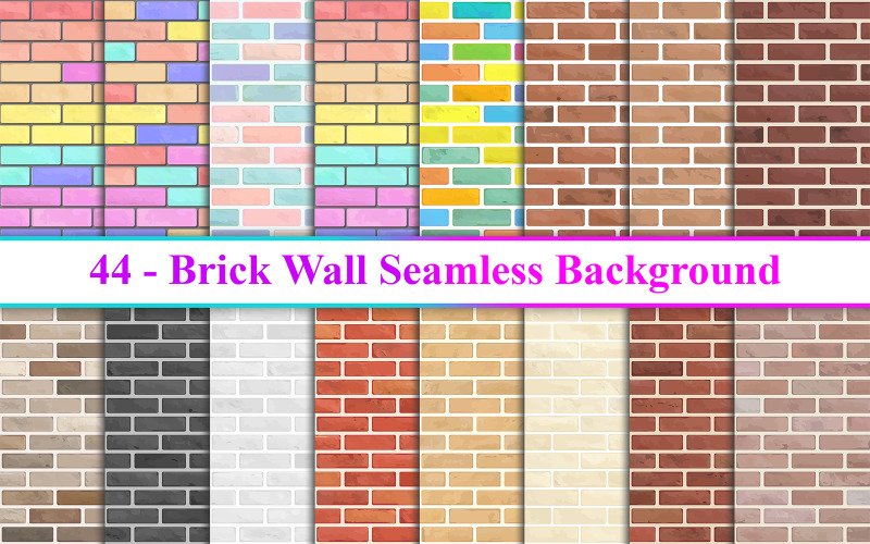 Brick Wall Seamless Background, Wall Background