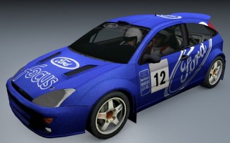 Ford Focus RS 2001 Super Sport Car 3D Model