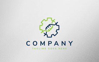 Gear DNA Logo Template Design