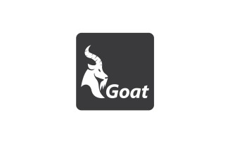Goat Head Logo Vector Template 10