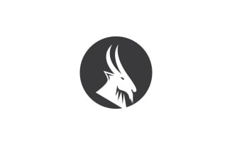 Goat Head Logo Vector Template 11