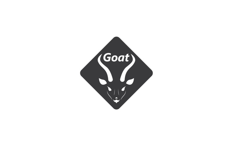 Goat Head Logo Vector Template 12 Logo Template