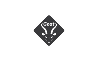 Goat Head Logo Vector Template 12