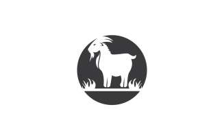 Goat Head Logo Vector Template 13