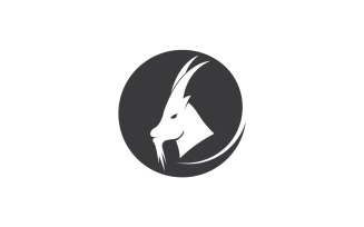 Goat Head Logo Vector Template 16