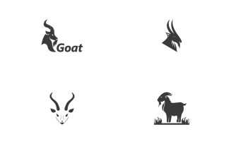 Goat Head Logo Vector Template 17