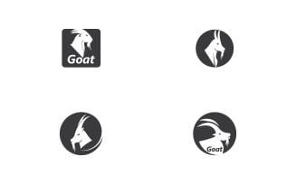 Goat Head Logo Vector Template 20