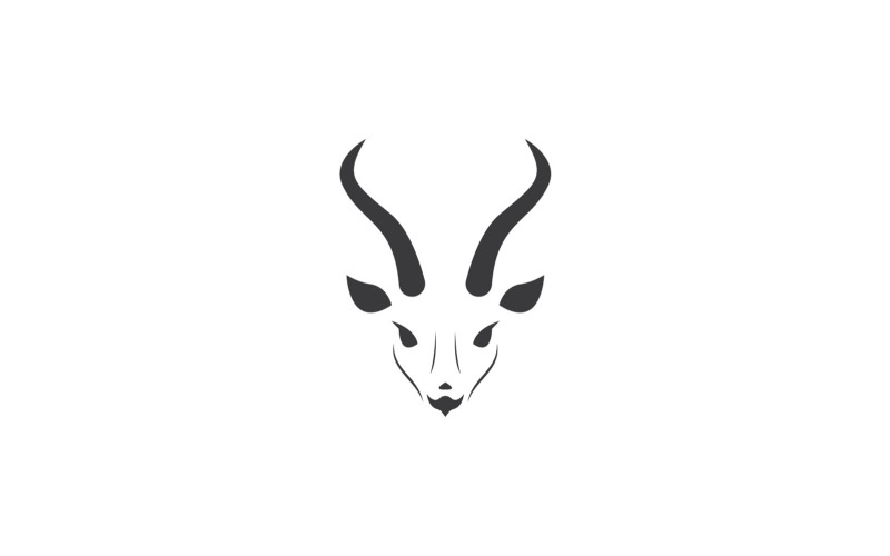 Goat Head Logo Vector Template 3 Logo Template