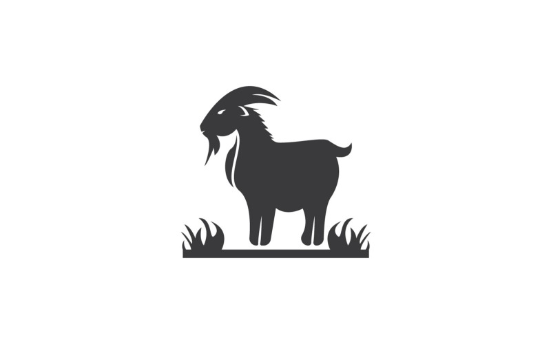 Goat Head Logo Vector Template 4 Logo Template
