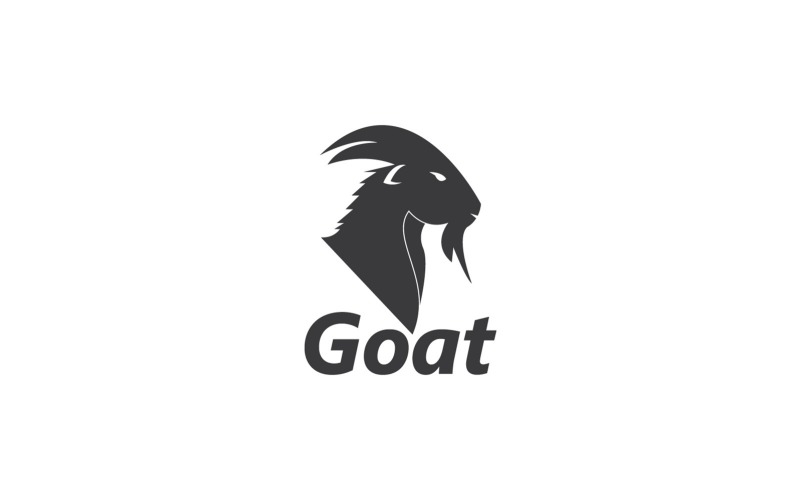 Goat Head Logo Vector Template 5 Logo Template