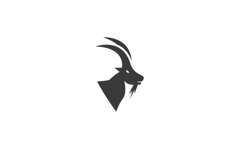 Goat Head Logo Vector Template 8 Logo Template