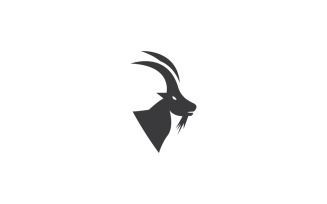 Goat Head Logo Vector Template 8