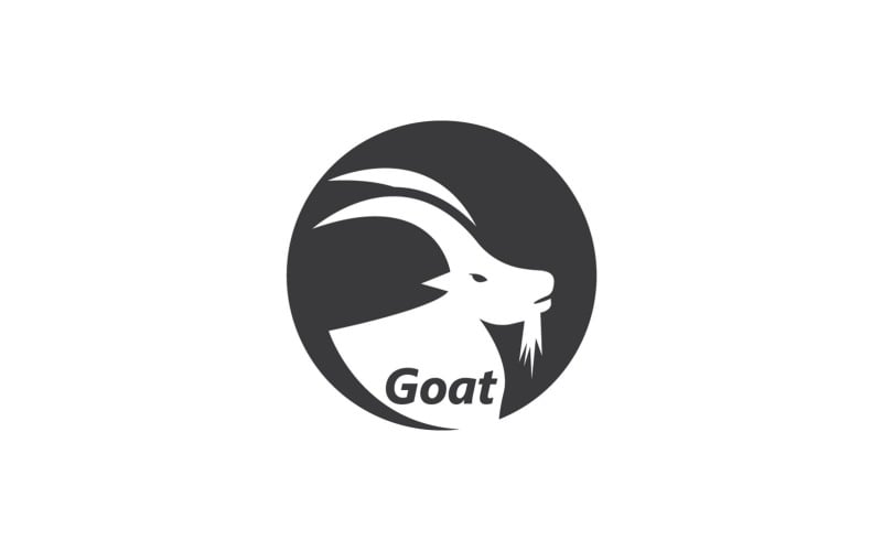 Goat Head Logo Vector Template 9 Logo Template