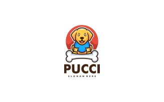 Puppy Mascot Cartoon Logo 1
