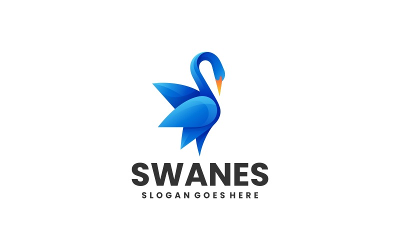 Swan Gradient Logo Style Vol.6 Logo Template