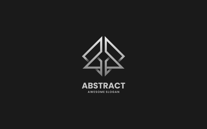 Abstract Line Art Logo Template