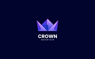 Crown Gradient Logo Template