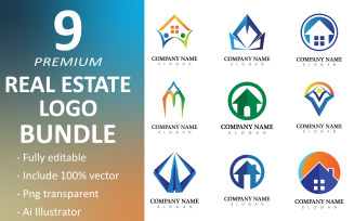 Real-Estate-and-Home-Buildings-Vector-Logo-Bundle-Template Logo Template
