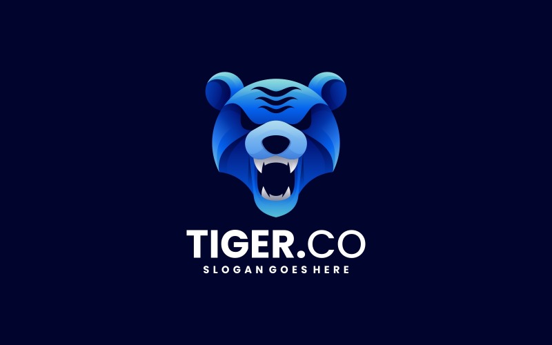 Tiger Gradient Logo Style 1 Logo Template