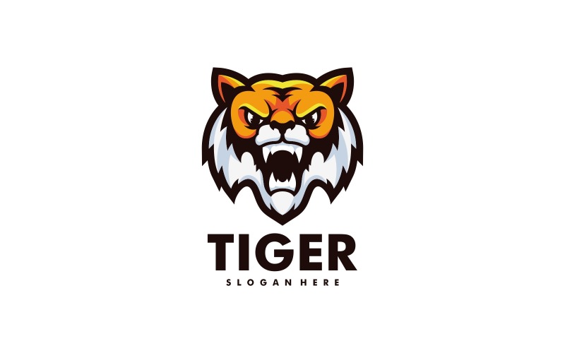 Tiger Simple Mascot Logo Vol.2 Logo Template
