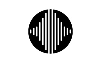 Equalizer Music Sound Logo And Symbol Vector V26
