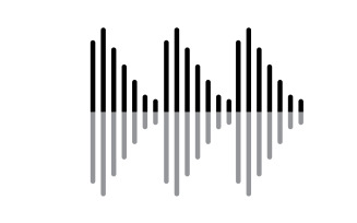 Equalizer Music Sound Logo Symbol Vector V19