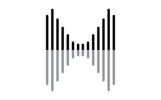 Equalizer Music Sound Logo Symbol Vector V20