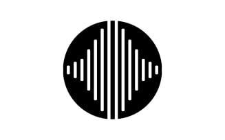 Equalizer Music Sound Logo Symbol Vector V26