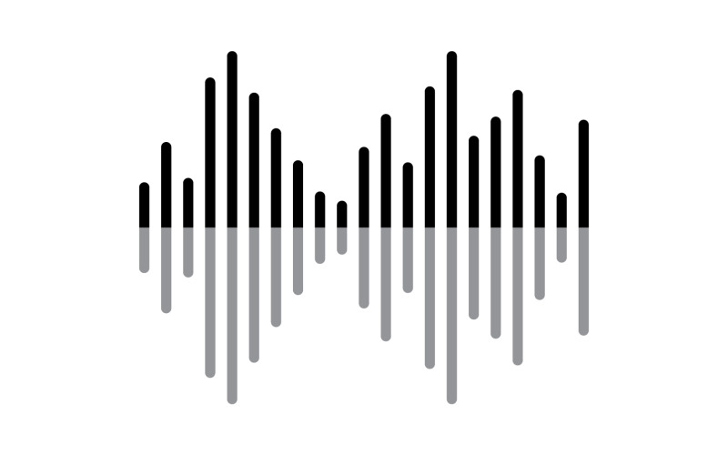 Equalizer Wave Music Sound Logo Symbol Vector V16 Logo Template