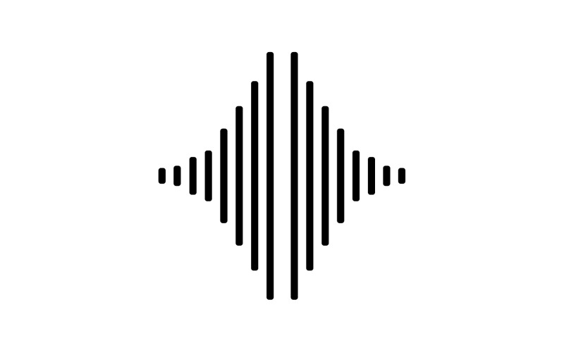 Equalizer Wave Music Sound Logo Symbol Vector V22 Logo Template