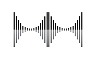 Equalizer Wave Music Sound Logo Symbol Vector V24