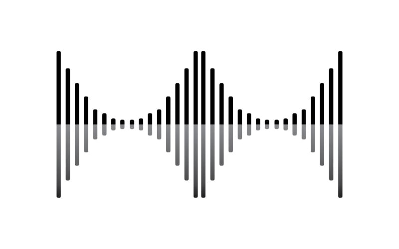 Equalizer Wave Music Sound Logo Symbol Vector V24 Logo Template