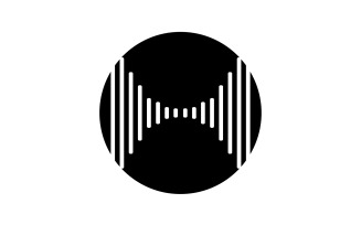 Equalizer Wave Music Sound Logo Symbol Vector V25
