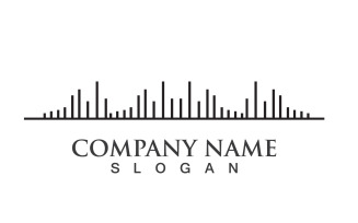 Music Player Logo Vector Image Design V1